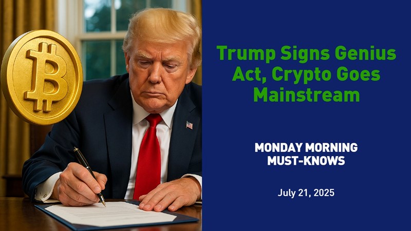 Monday Morning Must-Knows - July 21, 2025
